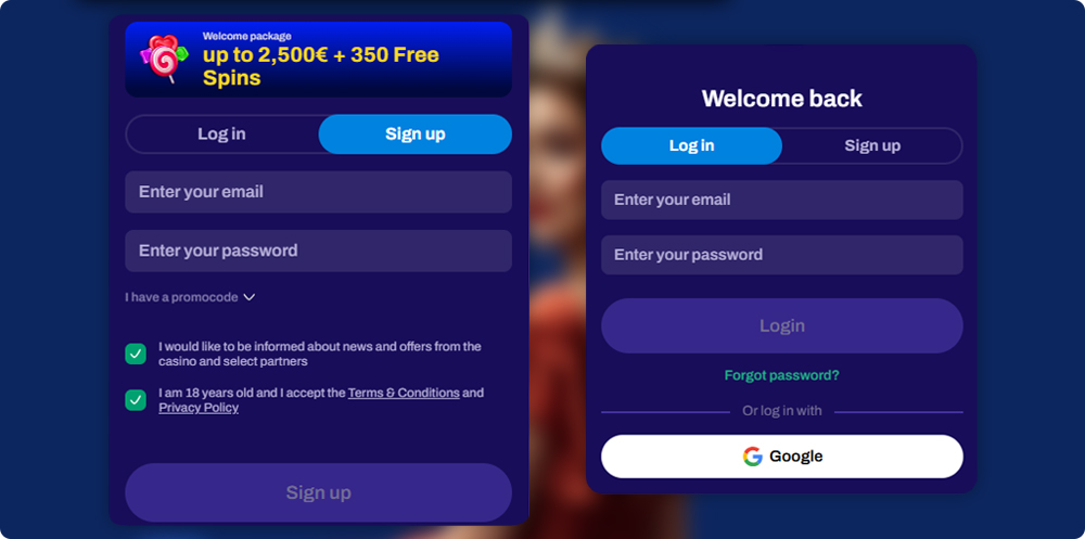CandySpinz Casino Login and Registration